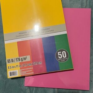Primary Cardstock Paper Pack